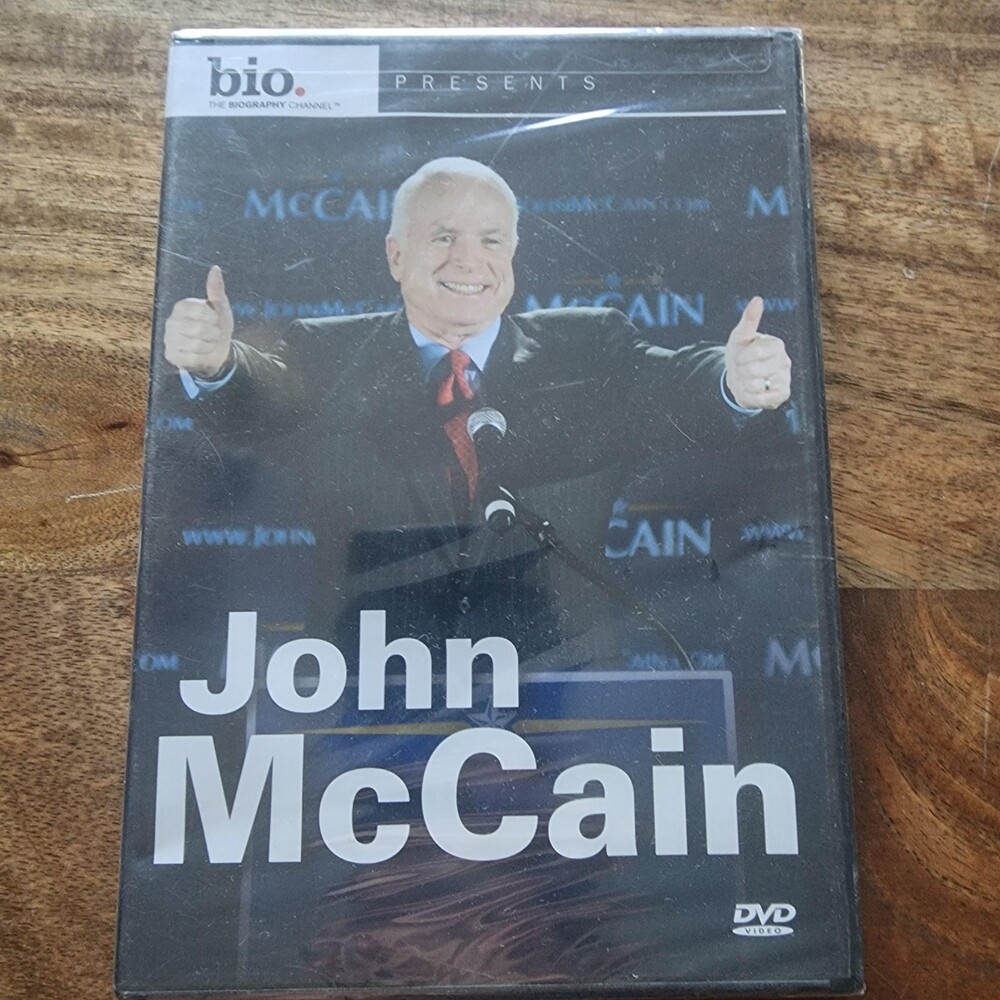 John McCain DVD Bio Channel Political Documentary Color B&W 2008 New Sealed